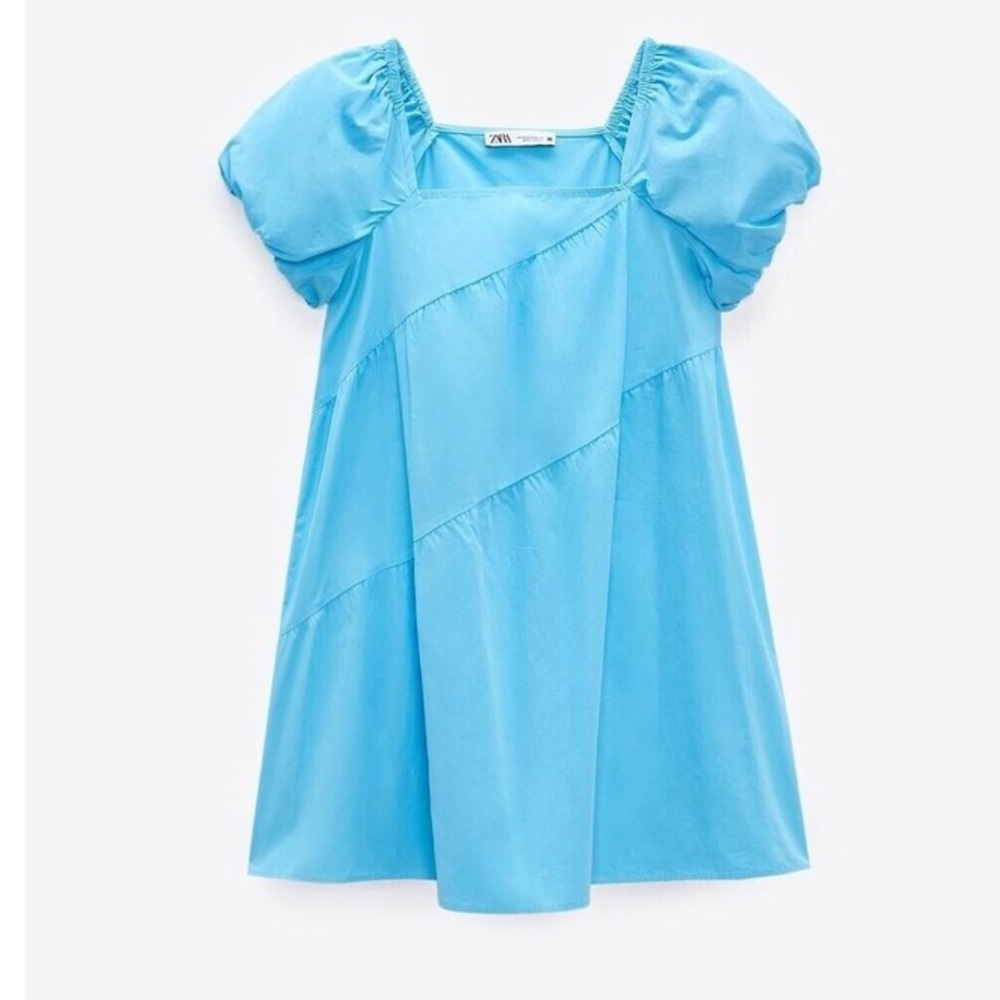 Zara Puff Sleeve Babydoll Dress